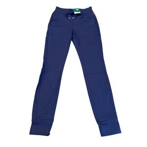 HALARA Navy Blue Jogger Pants Women's Size S Regular Drawstring Pockets NWT